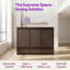Multifonctionnel grand lit escamotable avec station de charge USB, lit escamotable avec tiroirs-130417927