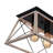 5 - Light Farmhouse Open Cage Rectangular Flush Ceiling Light-307081011
