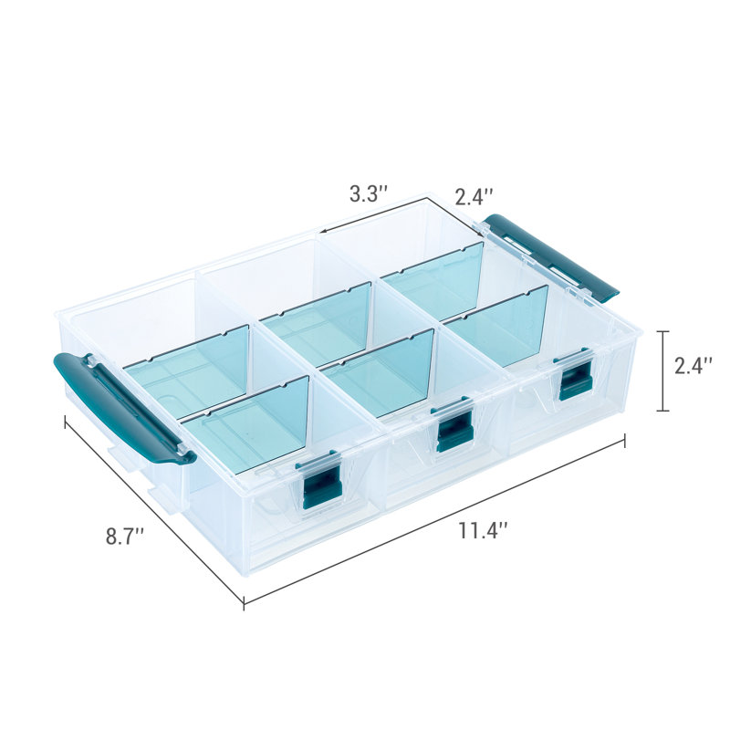 Organisateur de fournitures Blue Arts and Crafts, 1 Tier without Lid