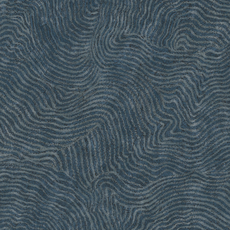 27' L x 27" W Wallpaper Roll, Indigo