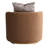 Ariana Velvet Barrel Accent Chair - Caramel-107283167