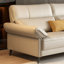 Canapé modulaire kaki en cuir véritable-1022085852