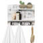 38.1cm W x27.9cm H x 10.7cm D Solid Wood Wall Mounted Bathroom Shelves