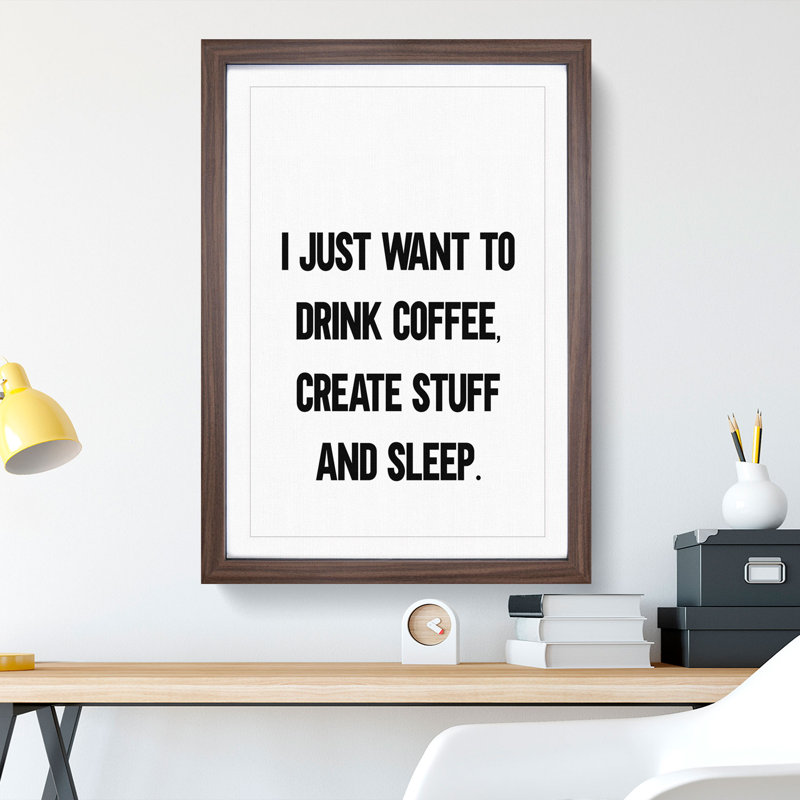 Create Stuff - Picture Frame Typography, Walnut, 48cm H x 36cm W x 2cm D