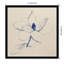 Modern Vintage Floral II Indigo by Everlean - Single Picture Frame Print-1253046793-1253046787