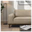 Canapé modulaire en cuir beige avec méridienne à 3 places Kerrville-129163014-129163013-129163015