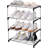 Stackable Small Shoe Rack, Entryway, Hallway And Closet Space Saving Storage And Organization (4-Tier)-1451647567-1414915767