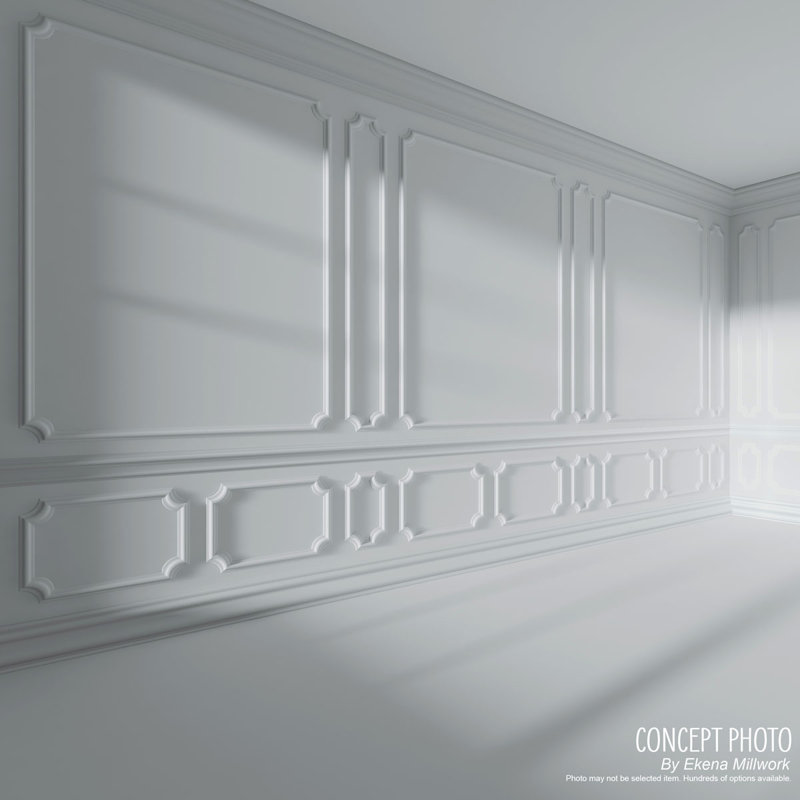 Ashford Smooth Gray Urethane Panel Moulding 12"