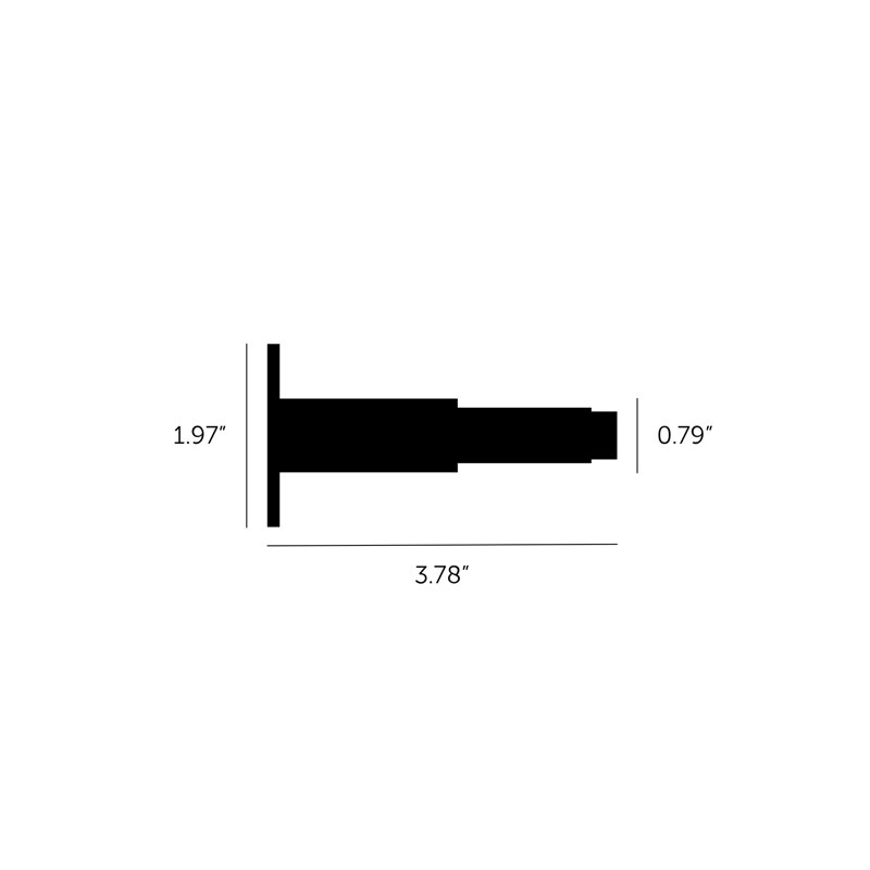 Baseboard Stop, Smoked Bronze