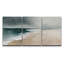 "Calm Ocean Waves & Soft Beach Horizon", reproduction d'art sur toile 3 pièces-1840658672-1840658674