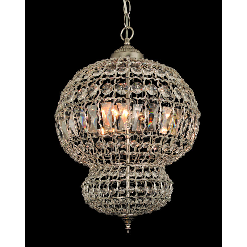 3 - Light Geometric Chandelier