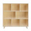 Armoire de rangement à 8 compartiments, organisateur à tablettes fixes pour livres / jouets / décoration intérieure, bibliothèque en bois moderne, armoire à compartiments multiples pour la maison / le bureau