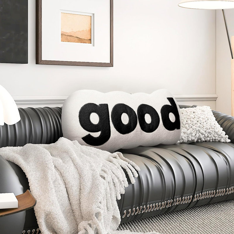 Sit-up Back Comfort WOWMAX Tête de lit simple Coussin de lecture moelleux Coussin de soutien pour le dos, Blanc