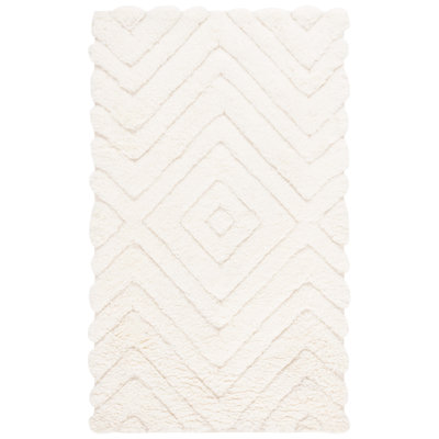 Dabria Handmade Wool Ivory Rug