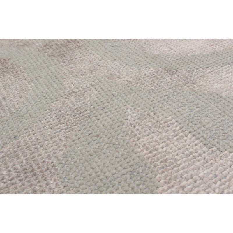 Tapis unique noué à la main style Oushak des années 2010 de 5 pi x 7 pi 10 po beige Fjoralba