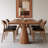 Modern minimalist style solid wood dining table-943156262