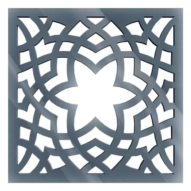 Petits panneaux muraux décoratifs en acrylique Paris, petit, l 11 3/8 po x H 11 3/8 po x T 1/8 po, gris foncé, Gris foncé