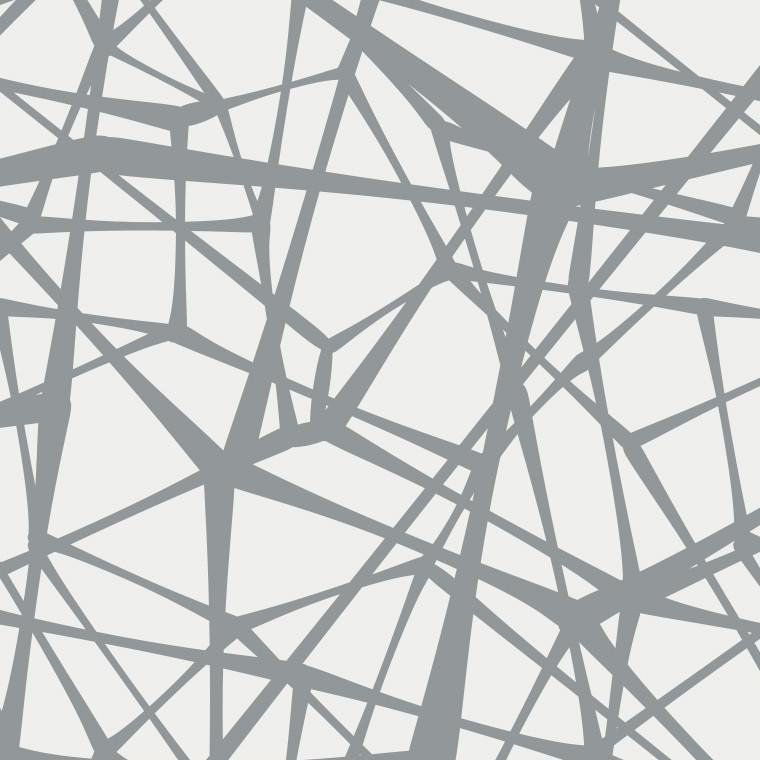 Web Geometric Vinyl Wallpaper Roll by Jamie Graney, Gray/Light Gray