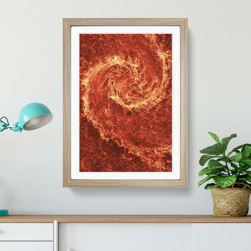 Universe in Abstract Vol.29 - Picture Frame Graphic Art Print, Oak Framed, 87cm H x 62cm W x 2cm D
