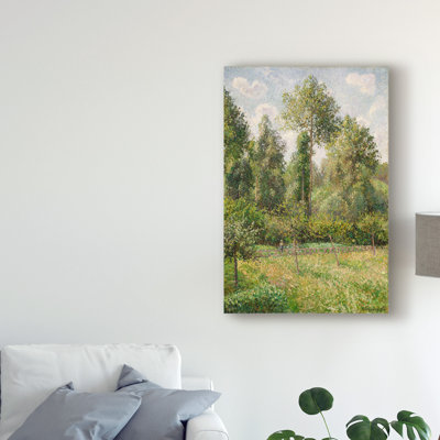« poplars, eragny » par camille pissarro acrylique, reproduction d’art sur toile tendue