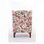 Chaise d'appoint avec pieds en bois rétro
