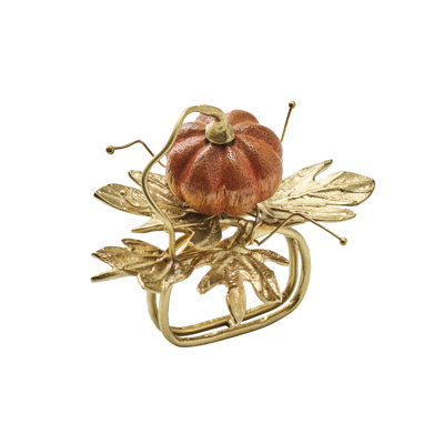 Gilded Gourd Napkin Ring