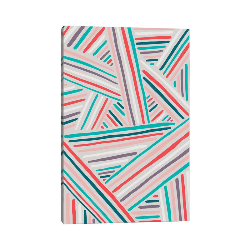 Summer Stripes by Nancy Mckenzie - Wrapped Canvas Gallery-Wrapped Canvas Giclée, 20.32 cm H x 30.48 cm W