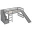 Lit mezzanine avec deux tiroirs et glissade-572443546