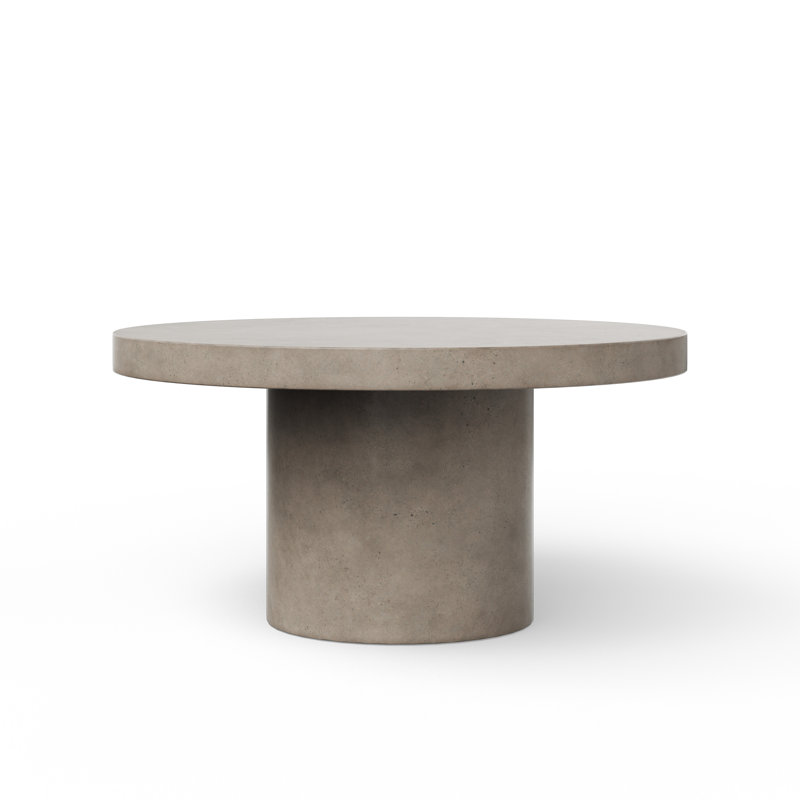 Table de salle à manger Kareen, Gris foncé, Rond 60 po  , Table de salle à manger (hauteur de 30,25 po) 
