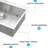 18 Gauge Stainless Steel 33" Topmount Single Bowl Kitchen Sink Drop In, T-304 Build, 22-Inch Width, 9-Inch High, X-Shaped Water Diversion Design, Full Coating To Cabinet From , Comes With Drying Rack