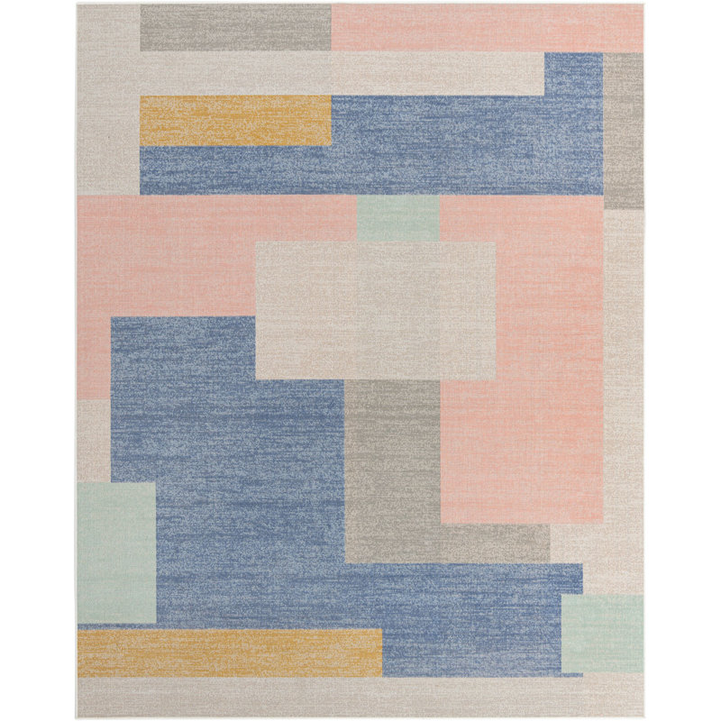 Abstract Indoor Rug, Rectangle 8' x 10'