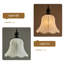 Luminaire suspendu 1 lumière en tissu brodé rétro, plafonnier rétro pastoral avec abat-jour cloche en forme de fleur, luminaire à cordon réglable pour salle à manger, îlot de cuisine, chambre à coucher