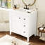 Meuble-lavabo moderne de 30 po avec lavabo en céramique, 3 tiroirs, meuble de rangement moderne en bois massif, idéal pour la maison-1624033602