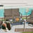 4 Pieces Metal Outdoor Conversation Set With 2 Hand-Woven Rope Swivel Rocking Chairs-776517672