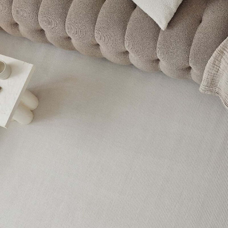 Carmel Modern Striped Cream Area Rug