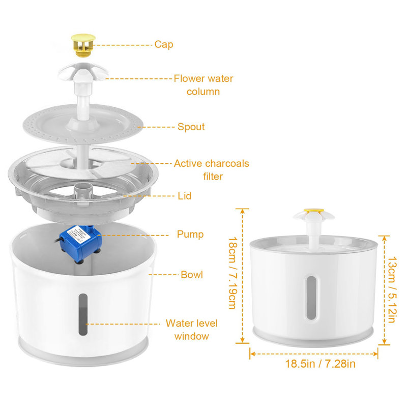 80oz. Pet Fountain