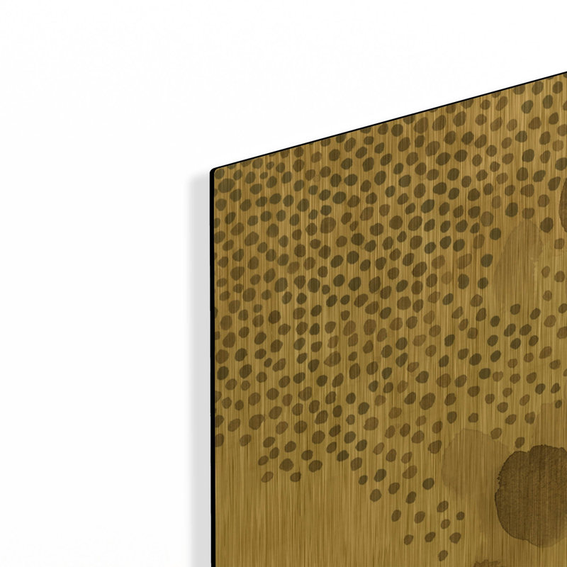 «Natural Abstract II» par Laura Horn, art mural en métal doré, 24 po x 12 po, 48 po x 24 po