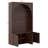 Arched Mudroon Coat Rack With Bench, Hall Tree With 4 Golden Hooks, Adjustable Shelves, Entryway Bench With 3 Cabinets-1048603326