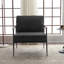 Chaise avec accoudoirs et structure en métal, chaise d'appoint rembourrée Leisure