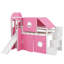 Lit mezzanine simple avec tente et tour