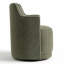 Fauteuil de salle à manger pivotant 19 po rembourré en tissu entièrement assemblé-278914477