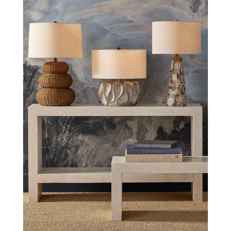 Carson - Console Table - Ivory Terrazzo