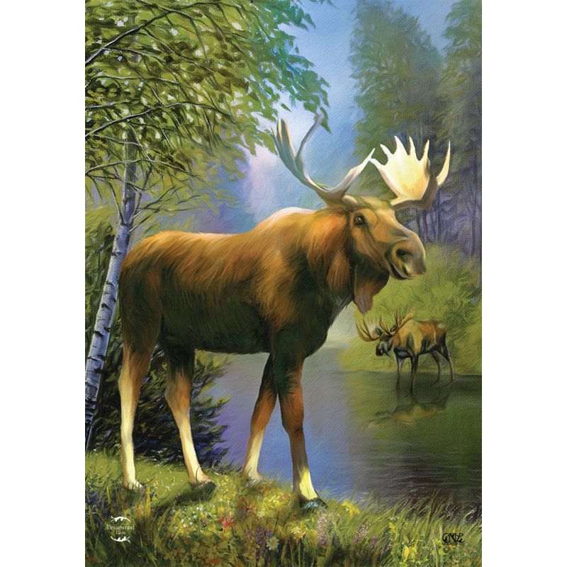 Drapeau de jardin Wild Moose