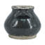 Vase rond en terre cuite 7 "vert foncé et sable