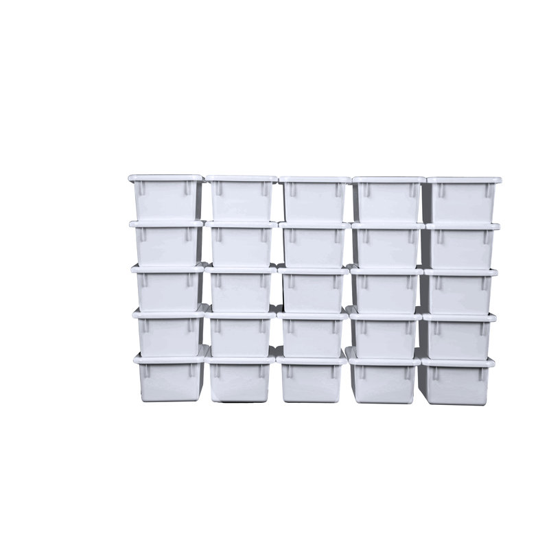 Bac en plastique, Blanc, 25