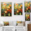 Feuillage tropical orange et vert III-1203868264-1203868265