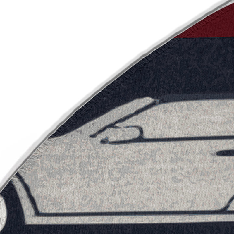 Tapis intérieur et extérieur mauve Transport, Rond 5 pi