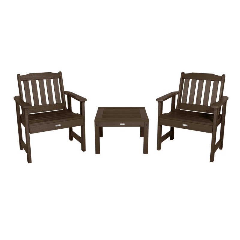 Anette 2 - Person Patio Conversation Set, Weathered Acorn