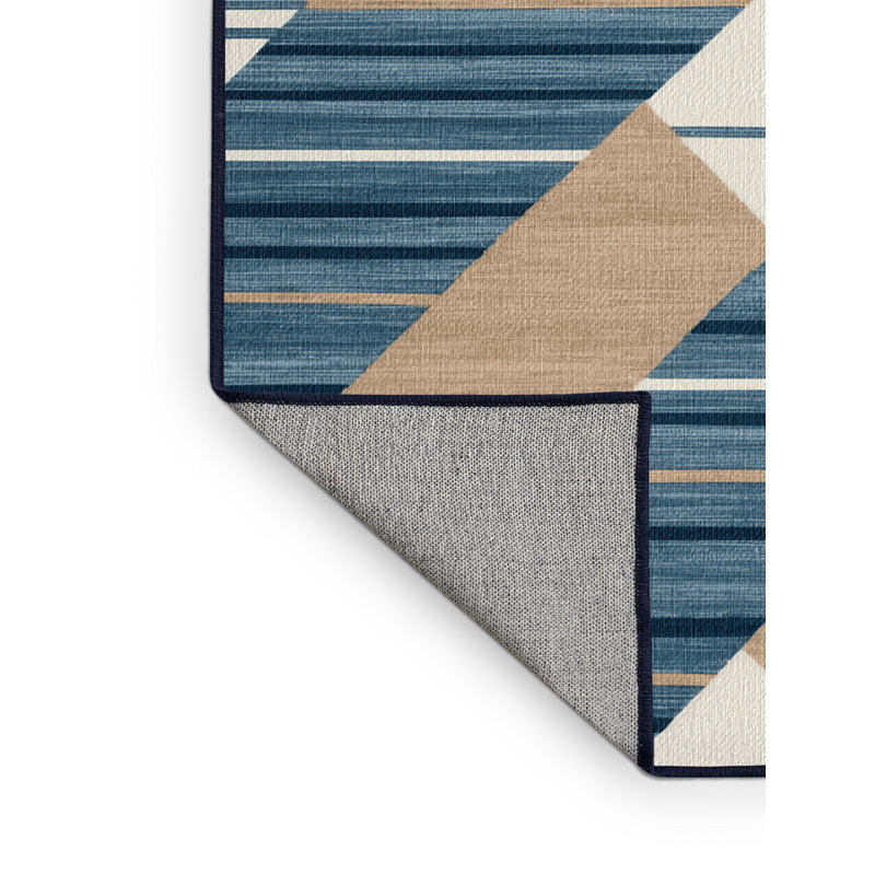  Tapis bord de mer lavable, Carré 8 pi