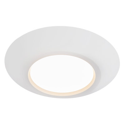 Weylo 5-in Black dimmable LED Flush Mount